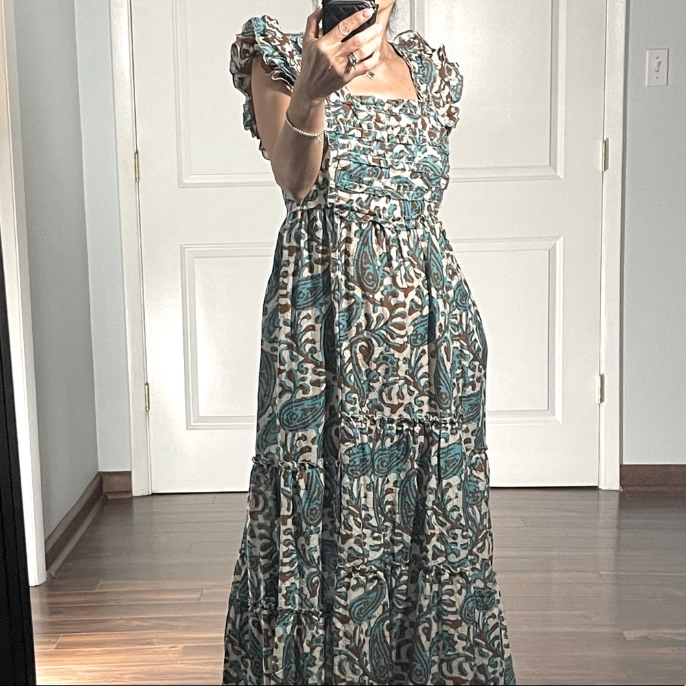 House of Harlow 1960 Teal Brown open back dress size XS NWT - Picture 4 of 15